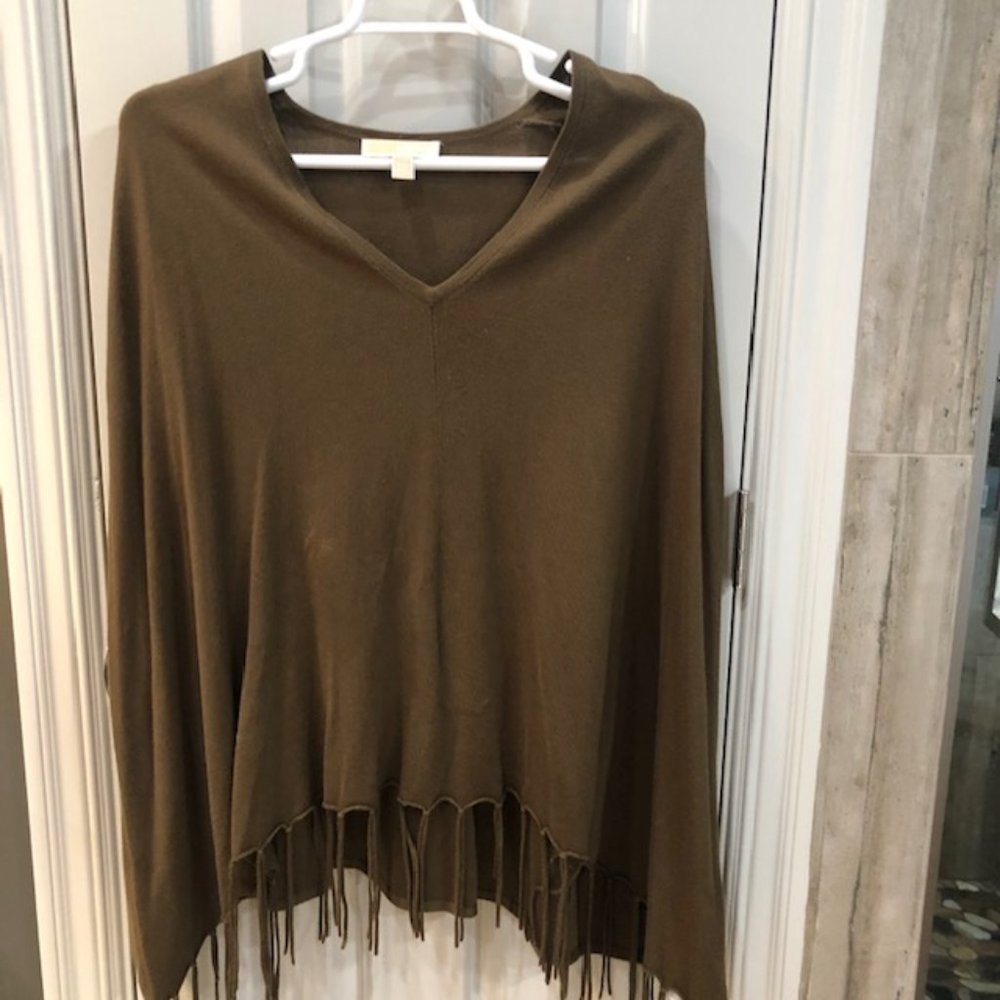 Michael Kors v-neck poncho
